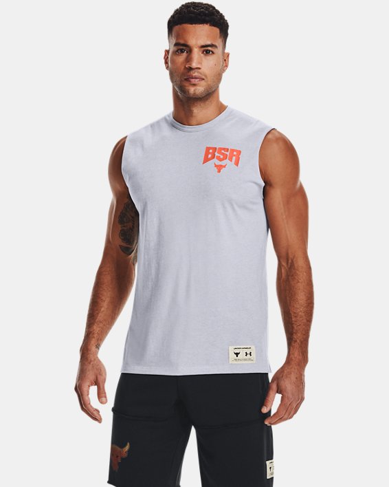 Men's Project Rock Show Your BSR Sleeveless, Gray, pdpMainDesktop image number 0